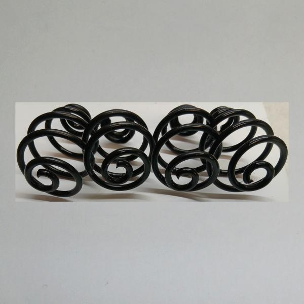 4x Feder für Fahrradsattel passend für Lepper Primus (hinten), schwarz