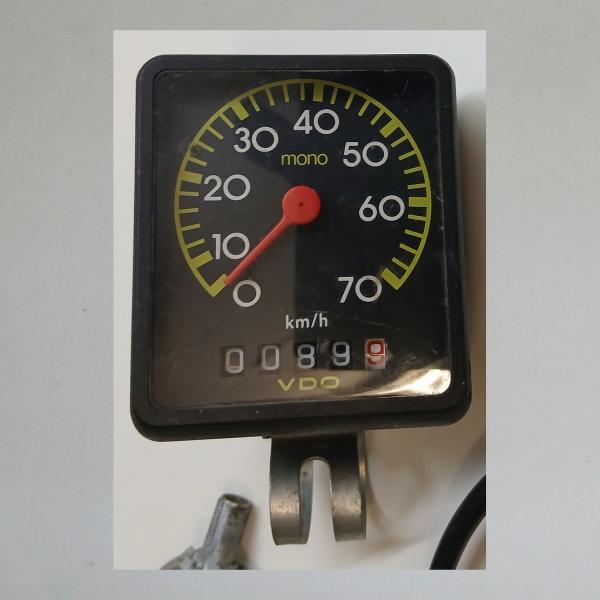 Tacho VDO bis 70km/h, mit Tachowelle und passendem Antrieb für 26"