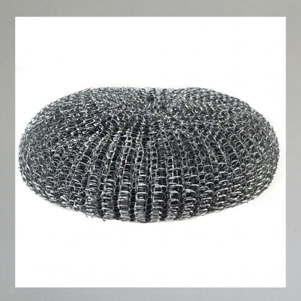 Filterwolle: Strickmetall, Filtermedium, Luftfiltereinsatz, Filtereinsatz, "Topfschwamm": Durchmesser ca 13cm, Höhe ca 4cm