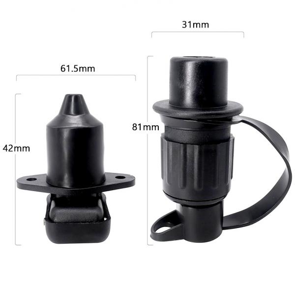 Steckverbingung, Stecker und Dose (Buchse) für KFZ, Beiwagen, Anhänger usw.---3 Polig---