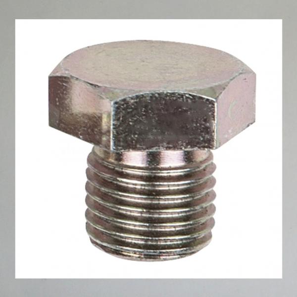 Verschlussschraube Mit Gewinde 1/8 Zoll BSP/ R/ G---vernickelt---(=Normgrösse)