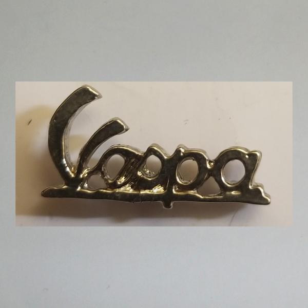 Anstecknadel Pin Vespa silber Schriftzug