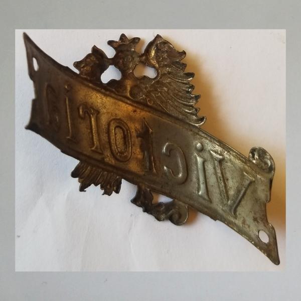 Steuerkopfschild für Victoria Fahrrad Nürnberg Vorkrieg