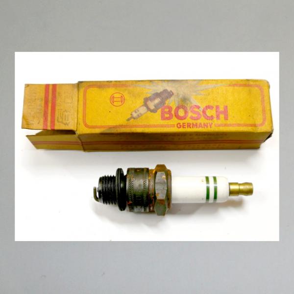 Zündkerze W150M11S---M14x1,25---Wärmewert 150---Fabrikat Bosch, frühe 50er Jahre (Original alt, OVP, NOS)