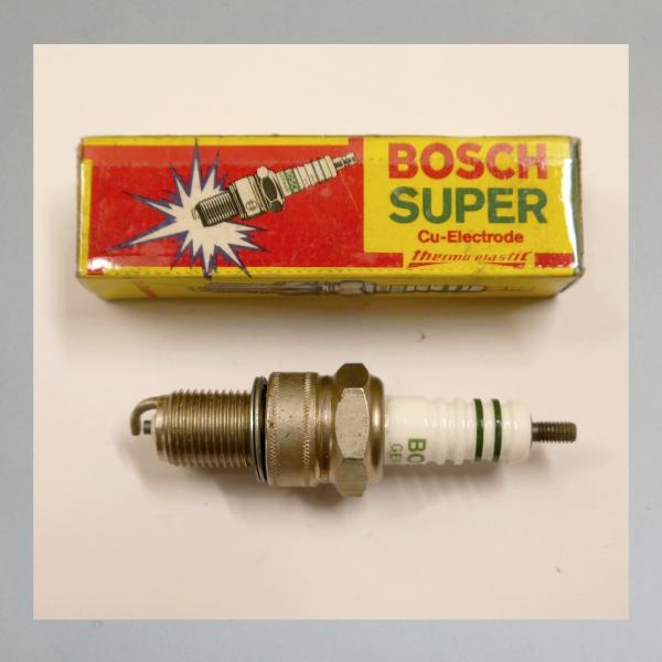 Zündkerze W200T2---M14x1,25 mit Langgewinde---Wärmewert 200---Fabrikat Bosch (Original alt, OVP, NOS) 60er-70er Jahre
