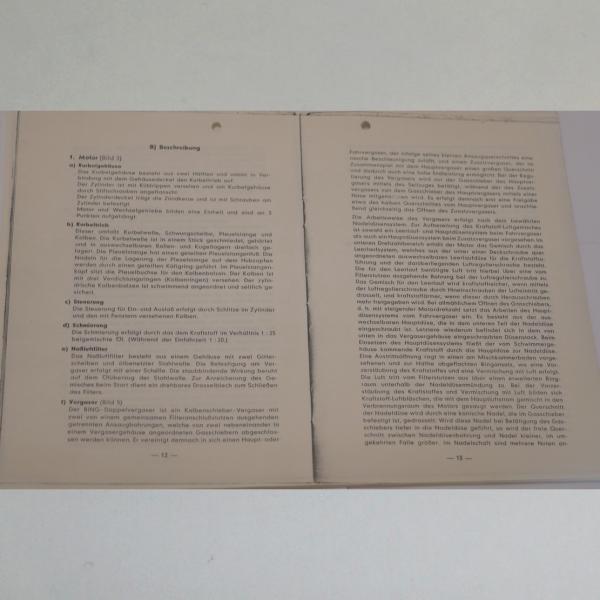 Zündapp - Bedienungsanleitung für Norma Luxus 1953, Kopie