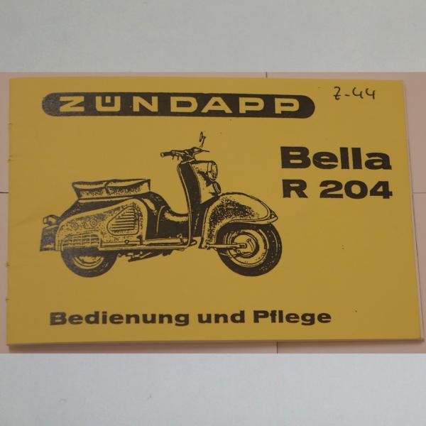 Zündapp - Bedienungsanleitung für Bella R 204, Kopie