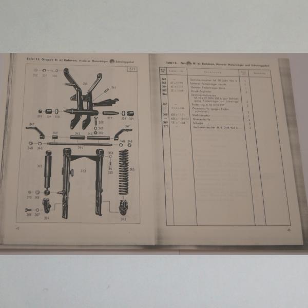 Zündapp - Ersatzteil-Liste für Bella R 150 1954, Kopie