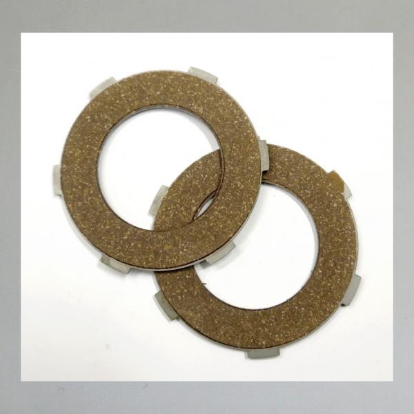 Kupplungsscheibe für Zündapp KM48, KM50, Combimot, Combinette, Triumph, Hercules, Reibbelag auf Stahlträger---Repro---