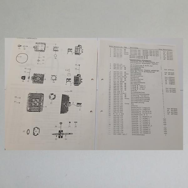 Zündapp Ersatzteil-Katalog KS 50 Water-Cooled und KS 50 Sport und Supersport 1978 (Österreich), Kopie