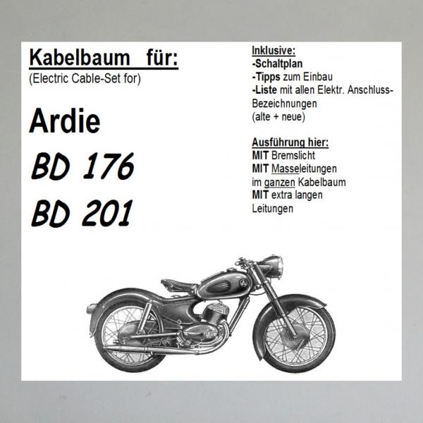 Kabelbaum/ Kabelsatz/ Leitungssatz Ardie BD 176, BD 201