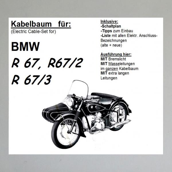 Kabelbaum/ Kabelsatz/ Leitungssatz für BMW R67, R67/2, R67/3