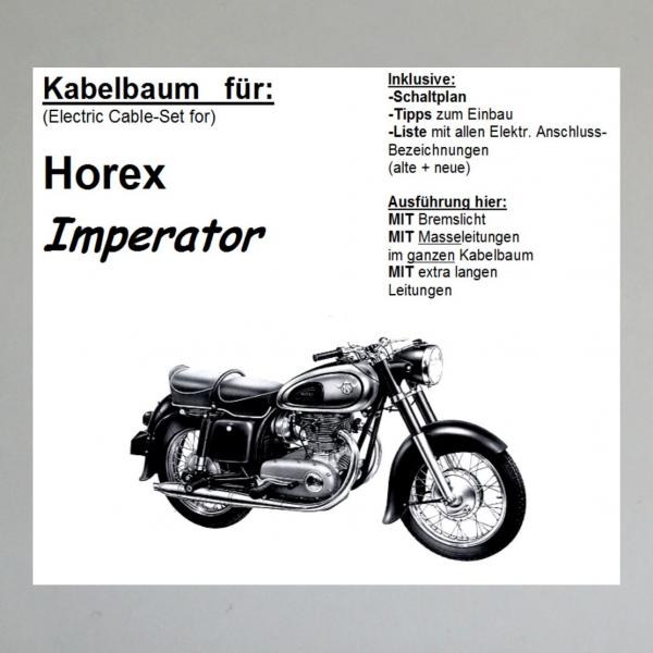 Kabelbaum/ Kabelsatz/ Leitungssatz Horex Imperator/ Zündapp Citation---Variante (B)---